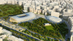 STrauma Landschaftsarchitektur Berlin landscape architects Dynamo Stadion Moskau Vogelperspektive